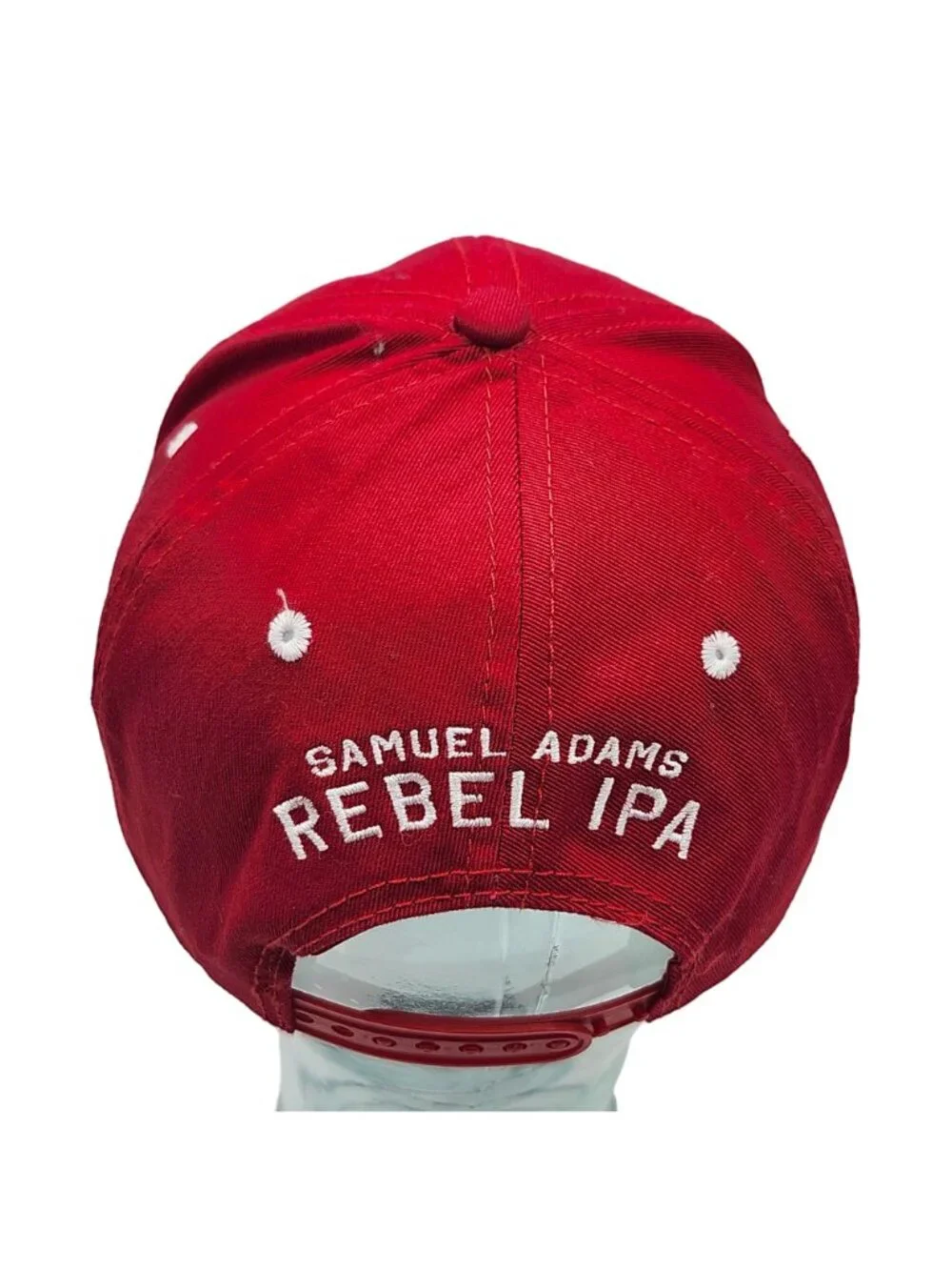 Samuel Adams Rebel IPA Red Adjustable Snapback Hat Beer Brewery Breweriana